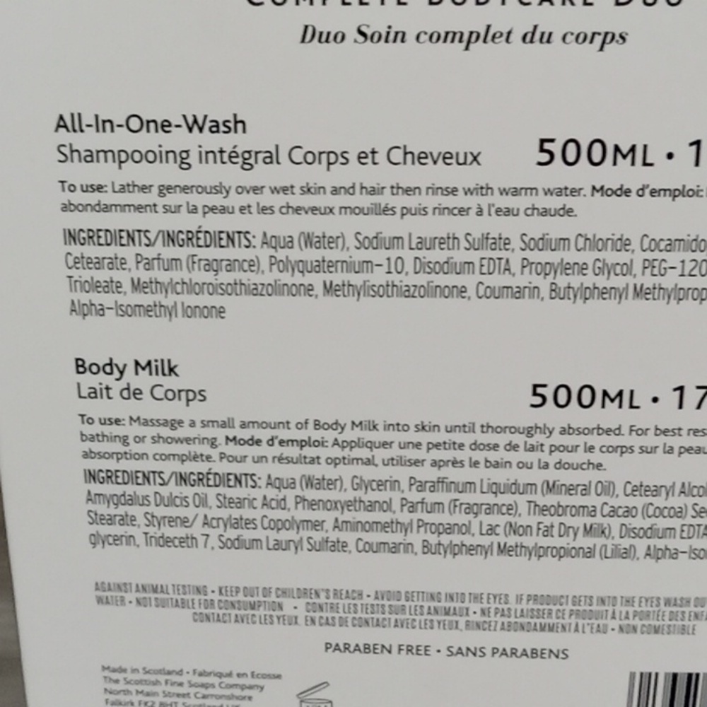 Scottish Fine Soap Set & Body Milk Lotion - Picture 3 of 3